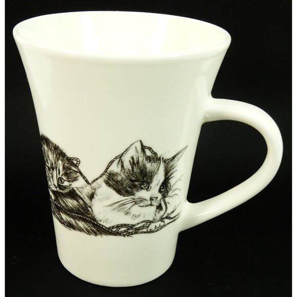 Kitties with Yarn Cats Coffee Mug Cup Forty Winks Cheri Lane Steve O'Connell - Picture 3 of 7